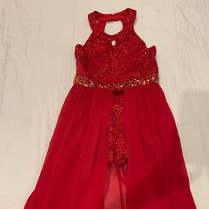 Glitter-lace Maxi Romper